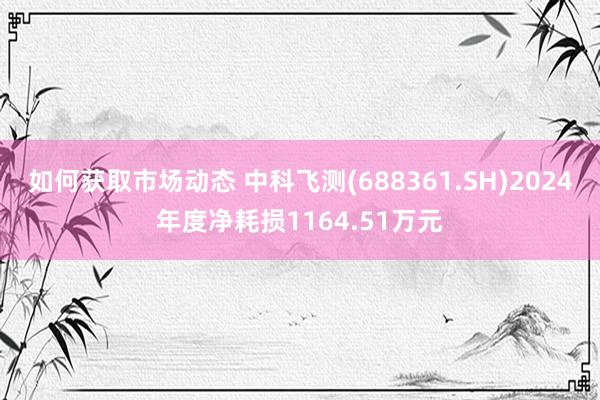 如何获取市场动态 中科飞测(688361.SH)2024年度净耗损1164.51万元