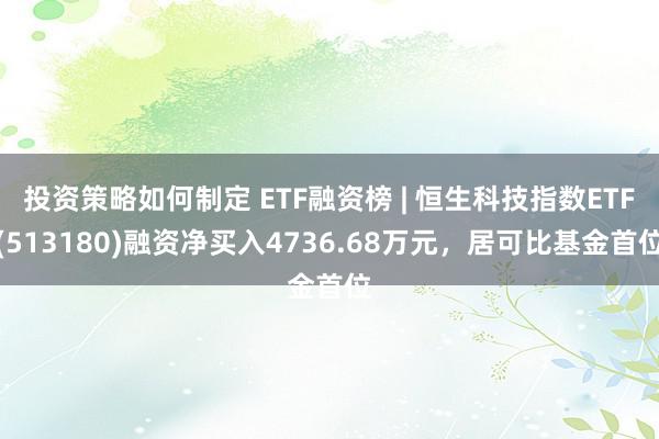 投资策略如何制定 ETF融资榜 | 恒生科技指数ETF(513180)融资净买入4736.68万元，居可比基金首位